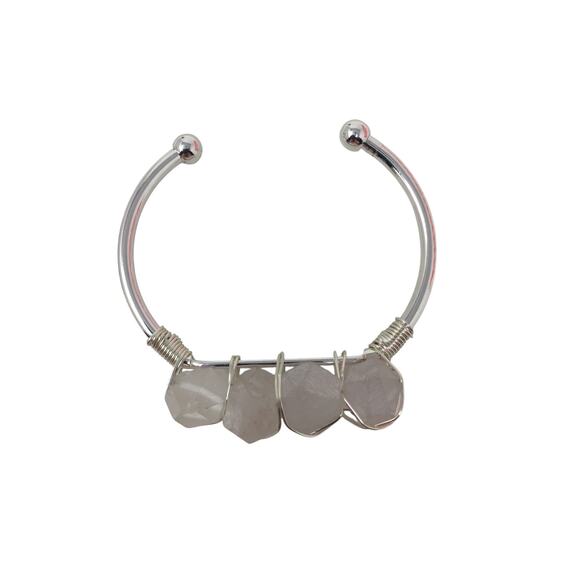 Kinsley Armelle Devi Collection Silver Quartz Bracelet - Picture 5 of 16